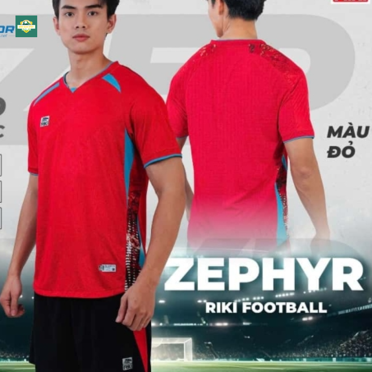 Áo đá banh không logo Riki Zephyr