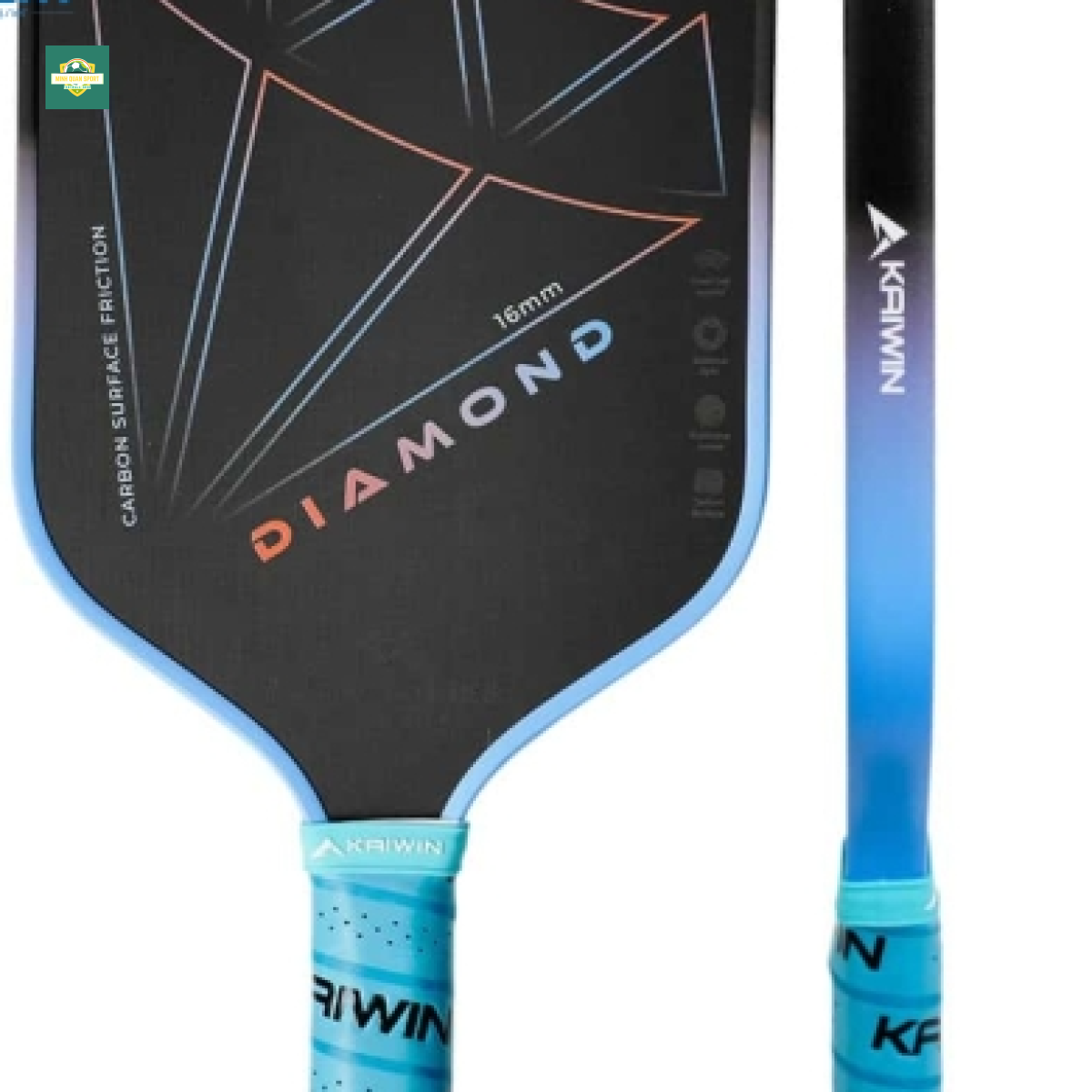 Vợt Pickleball Kaiwin Diamond K-pro Series 16mm