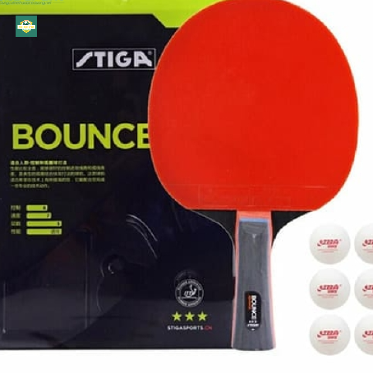 Vợt Bóng Bàn Stiga Bounce 3 sao