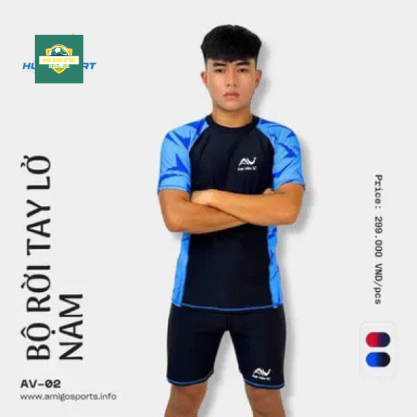 Bộ Đồ Bơi Tay Ngắn Ánh Viên AV02 Nam