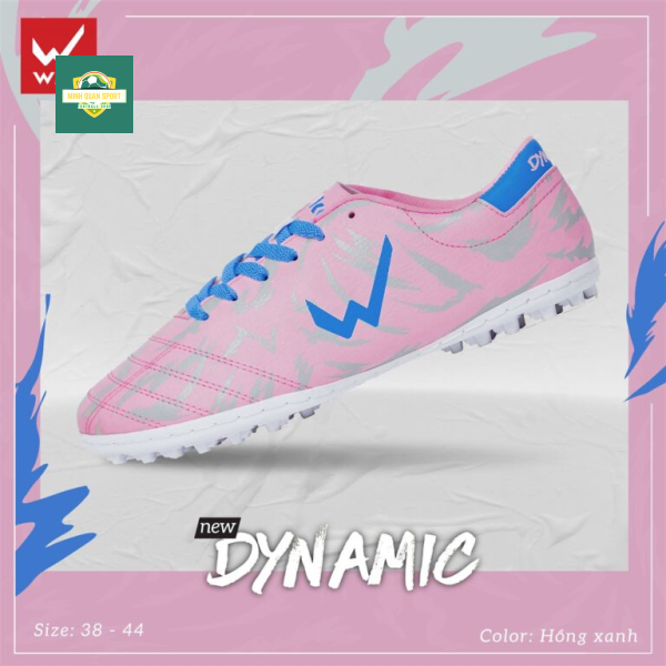 Giày đá bóng Wika Dynamic hồng xanh