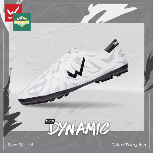 Giày đá bóng Wika Dynamic trắng đen
