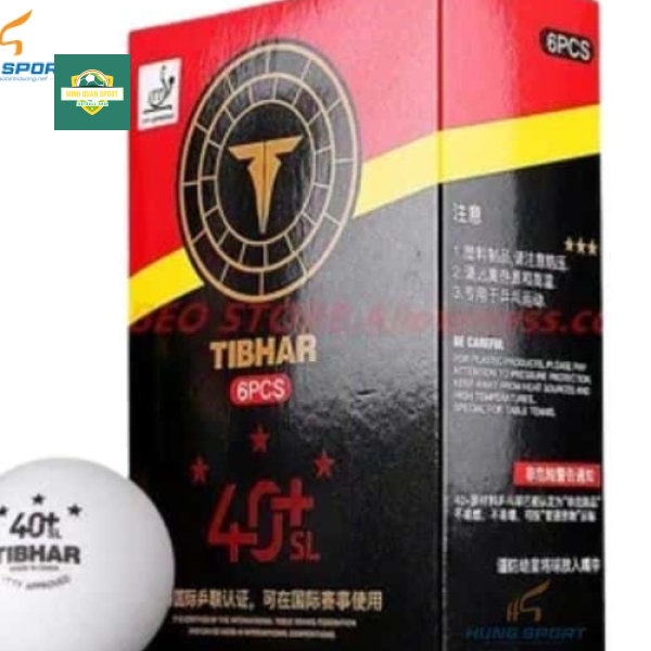 Quả Bóng Bàn Thi Đấu Tibhar 40+ (Hộp 6 quả) Chính hãng