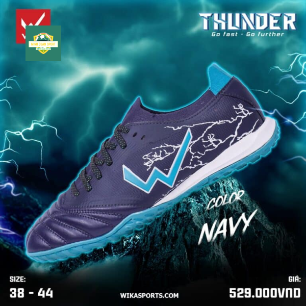 Giày đá bóng Wika Thunder màu navy